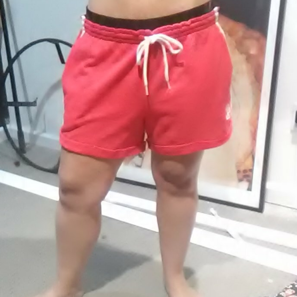 PINK Red Boyfriend shorts